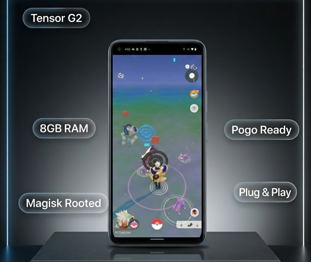 Google Pixel 7 – Pokemon Go – Location Spoofing – Magisk Rooted – Plug and Play
