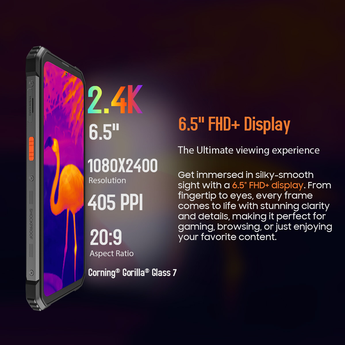 Blackview BV8900 Thermal Imaging Rugged Smartphone Android 13 16GB+256GB 33W NFC