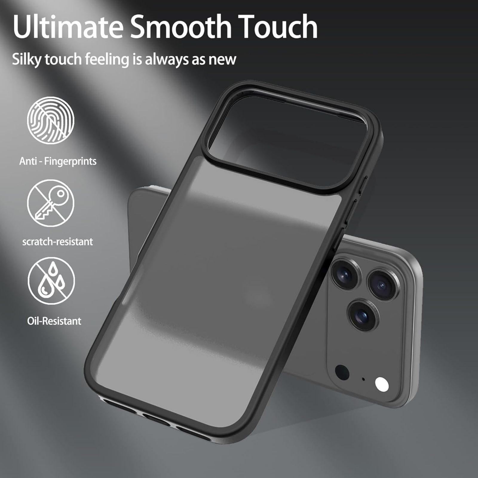 for iPhone 17 Pro Matte Phone Case, Shockproof Lightweight Anti-Fingerprint Cove