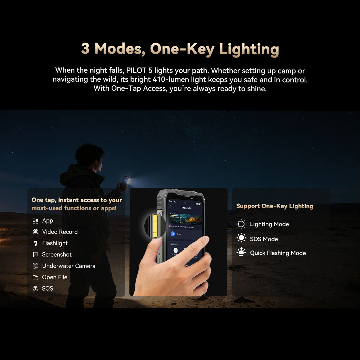 Blackview OSCAL PILOT 5 5G Rugged Smartphone 32GB+256GB Android 16 15000mAh NFC