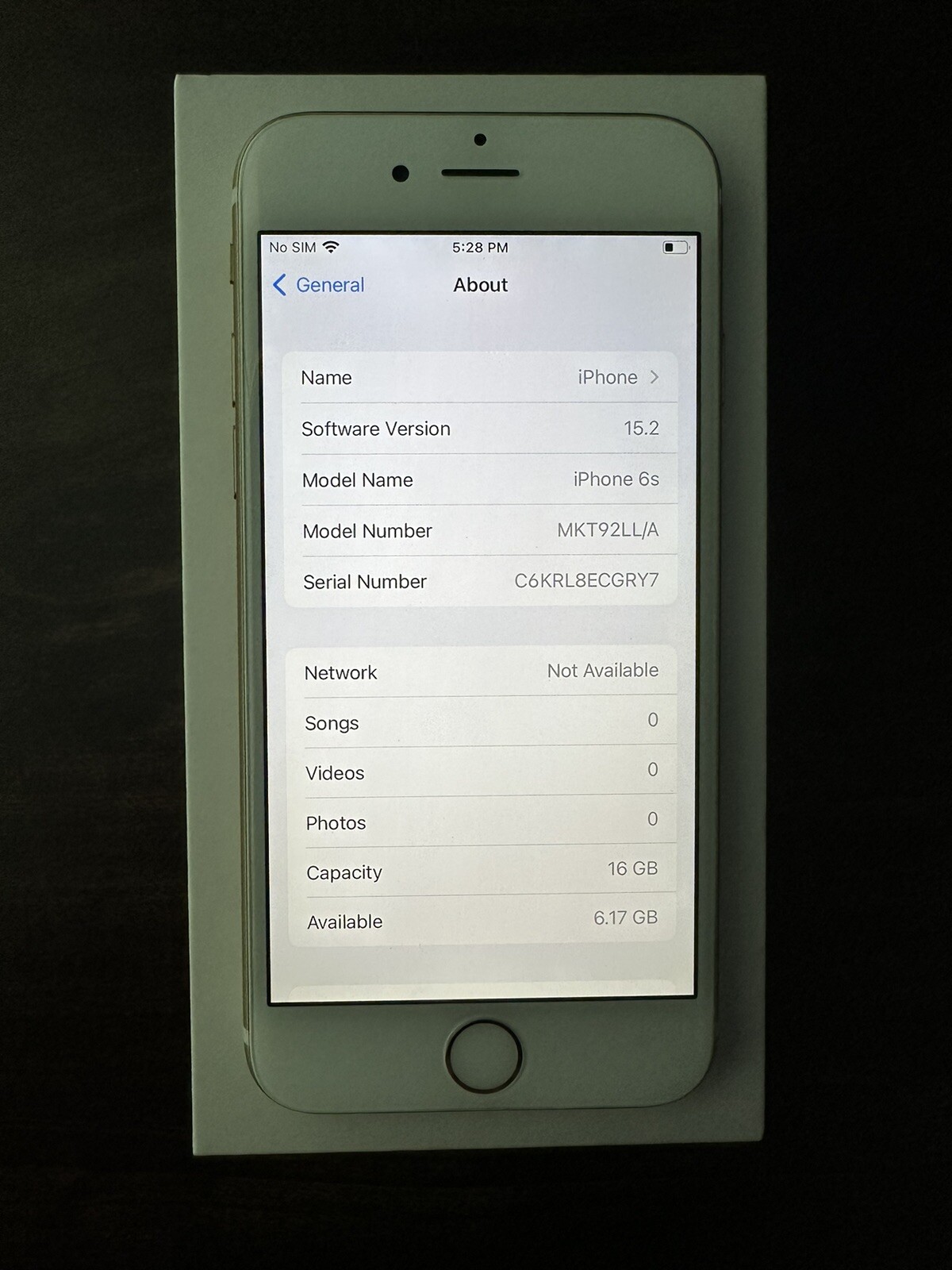 Apple iPhone 6s 16GB Gold Unlocked A1688 (CDMA + GSM) – Excellent Shape! W/ Box