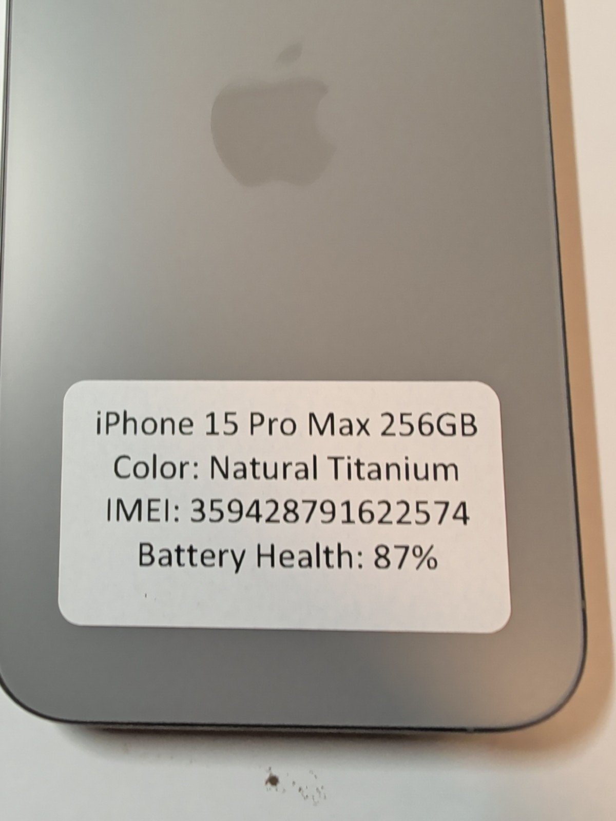 Apple iPhone 15 Pro Max – 256 GB – Natural Titanium (Unlocked)