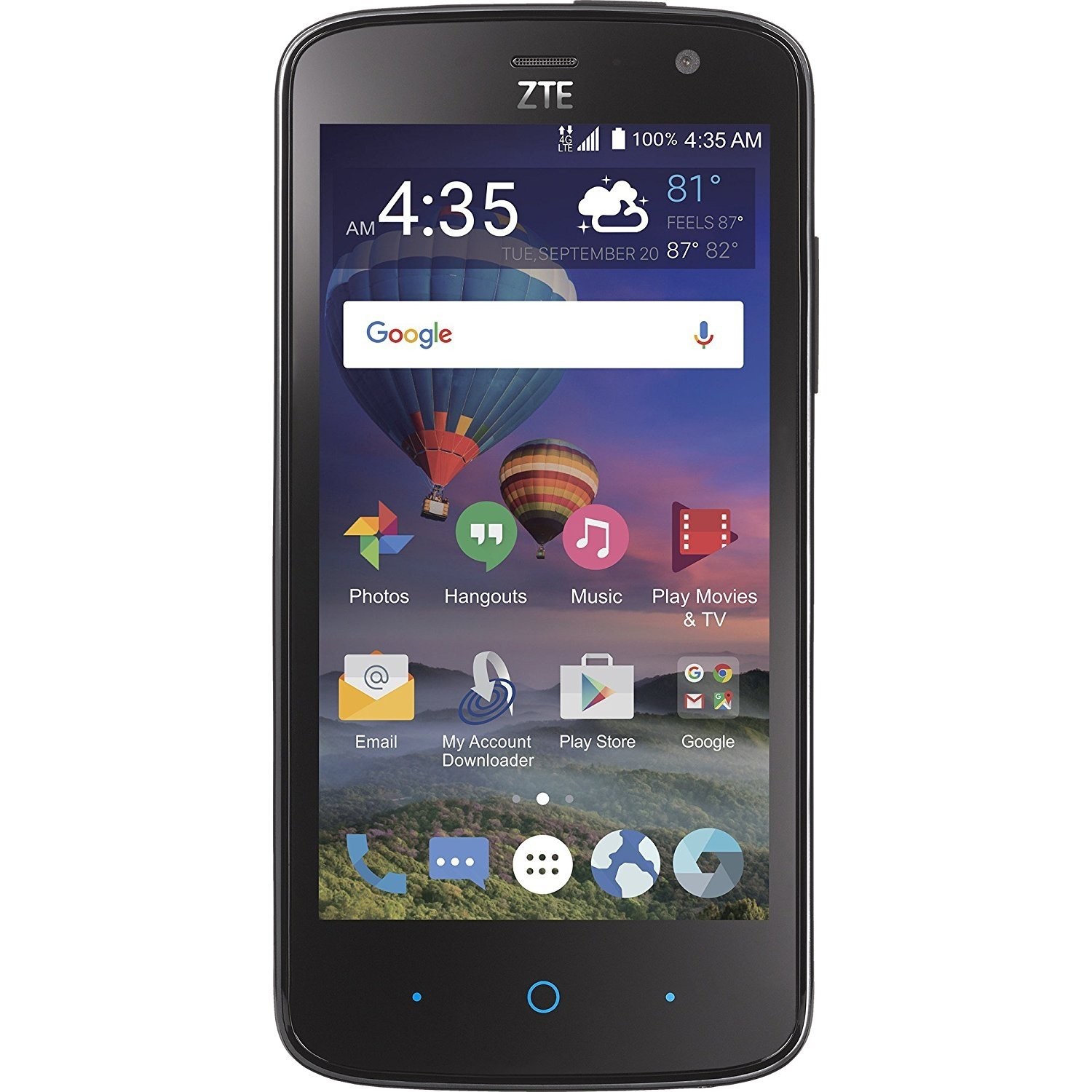 Total Wireless Majesty Pro Z7994G LTE Prepaid Smartphone, microSD up to 32 GB