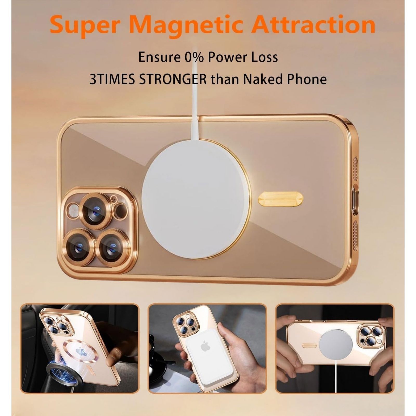 For iPhone 16 Pro Max Case with Shockproof Protection and Anti-Yellowing cover