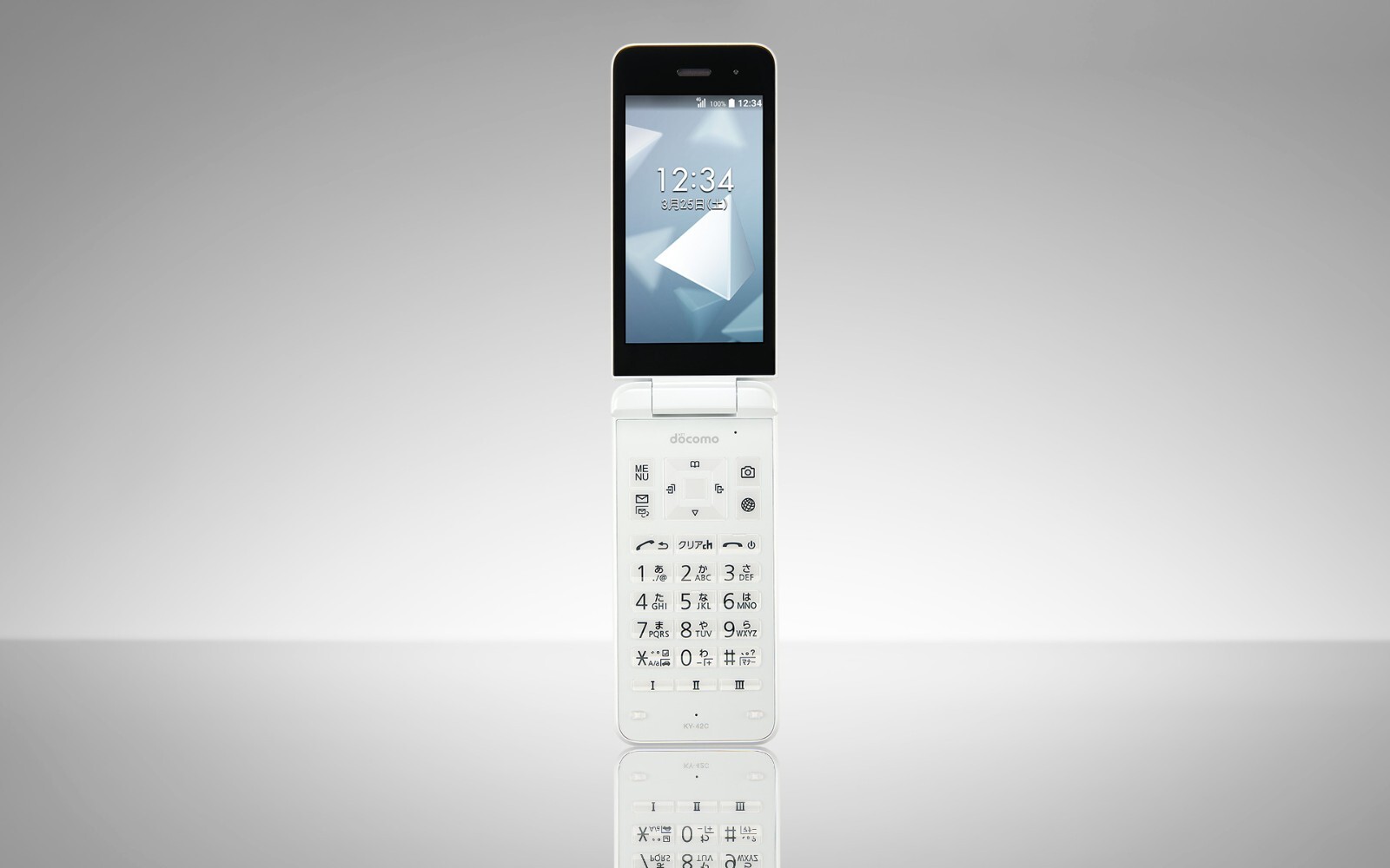 [New] KYOCERA KY-42C DIGNO KEITAI White ANDROID FLIP PHONE UNLOCKED JAPAN
