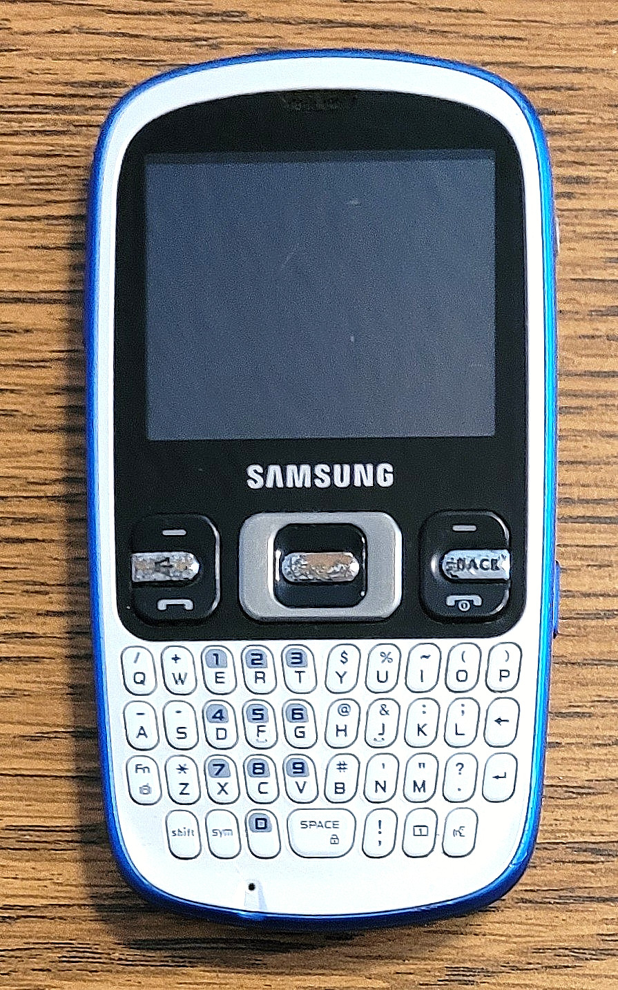Samsung Freeform SCH-R350 – White & Blue (CDMA) Cellular Phone – Very Rare Color