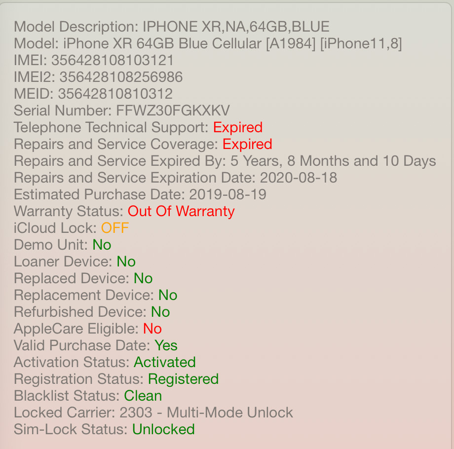 Cracked Screen LCD Apple iPhone XR 64GB Unlocked Blue A1984 #A77