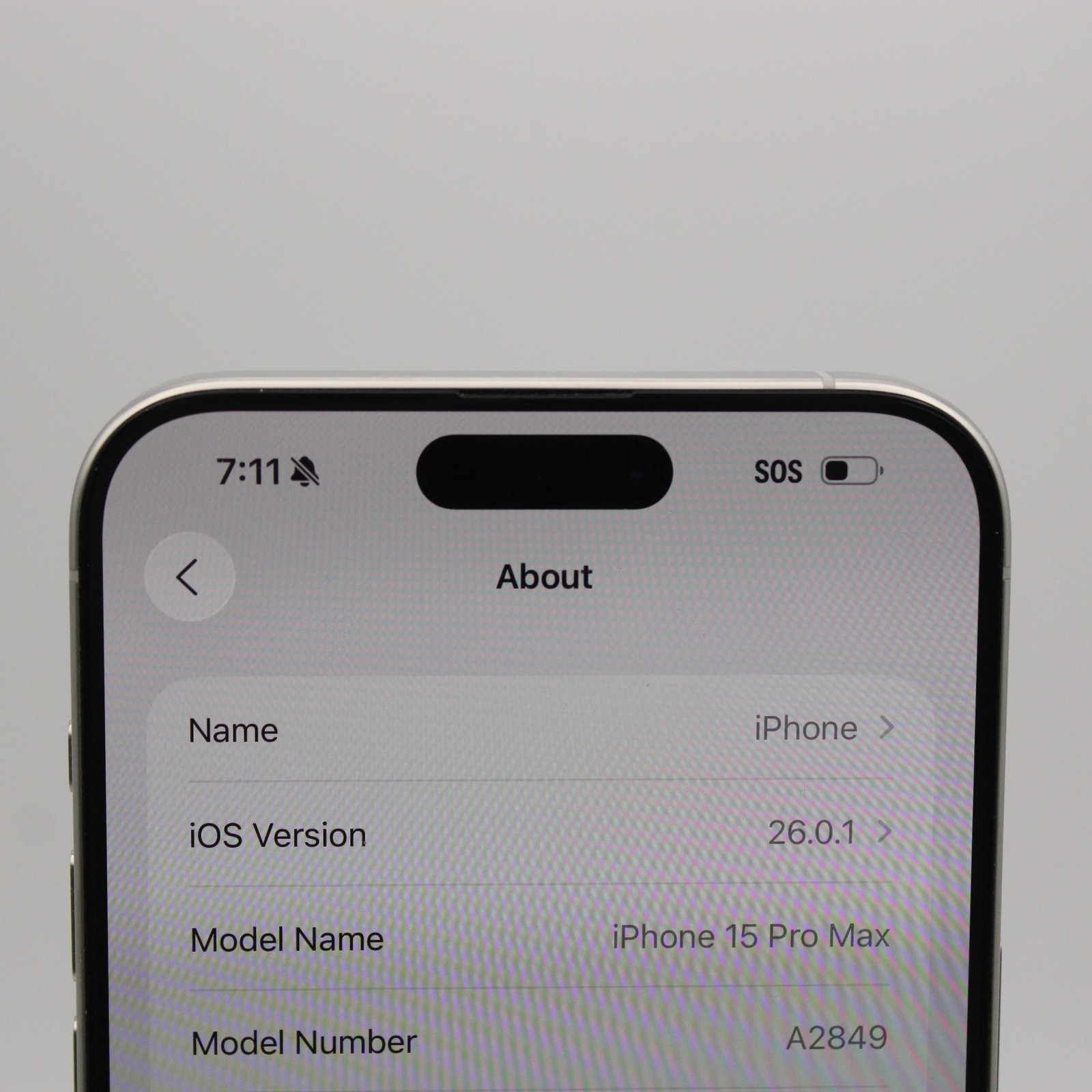 Apple iPhone 15 Pro Max A2849 256GB Fair Condition | White | AT&T Only