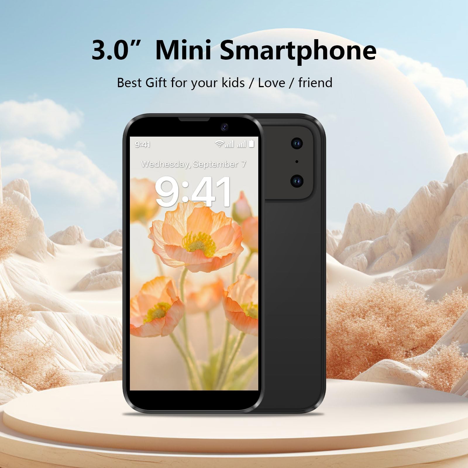 Mini Smartphone 3.0″ HD Touchscreen – Unlocked Android Compact Mobile Phone f…