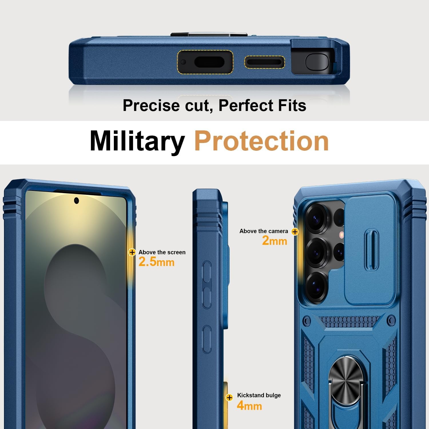 Rugged Case for Samsung Galaxy S26 Ultra 6.9″ – Blue Color Option Available