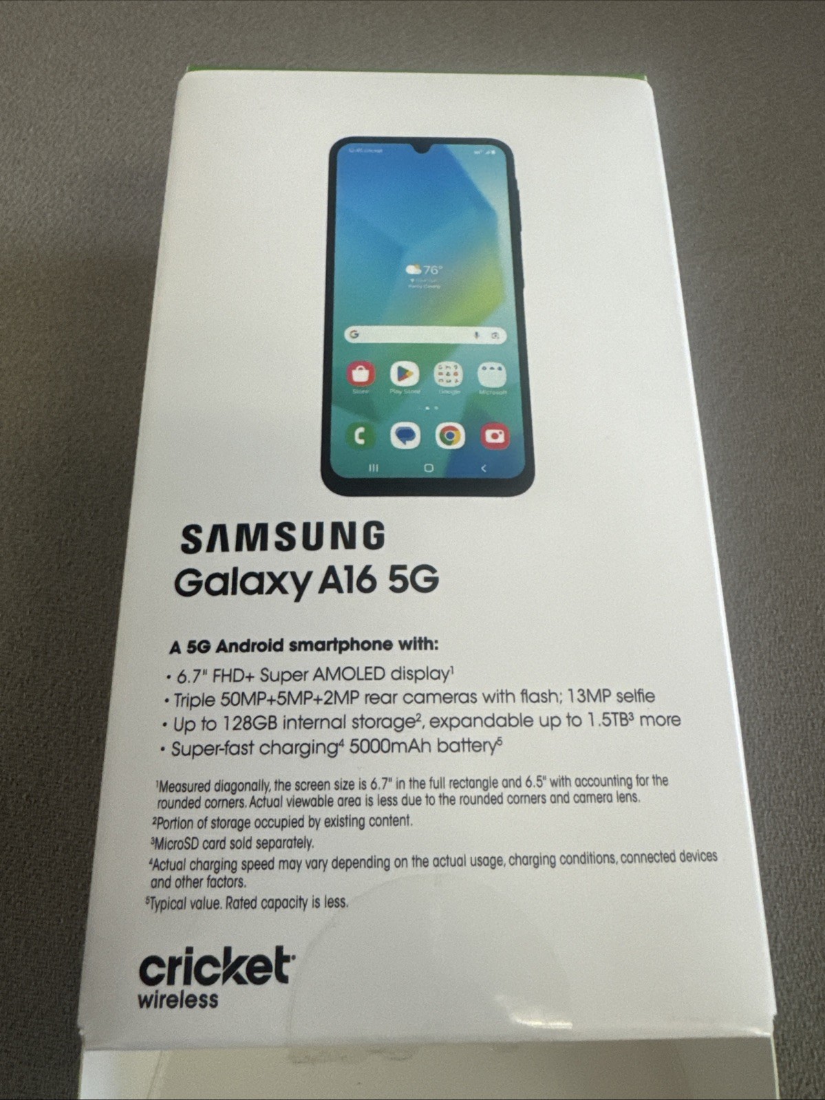 samsung galaxy a16 5g cricket Wireless (locked Network-cricket) SM-A166U