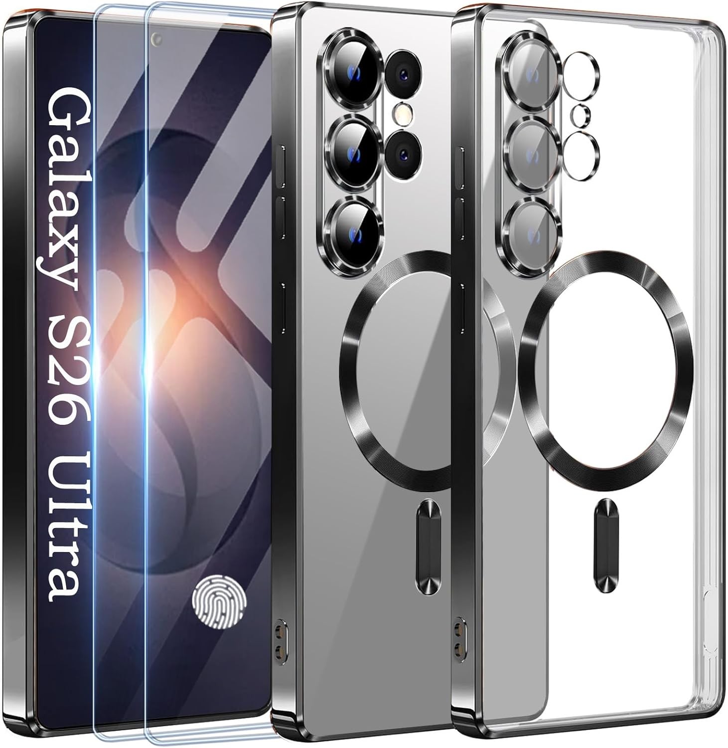 Case for Samsung Galaxy S26 Ultra with 2 Screen Protector TPU Back Cover