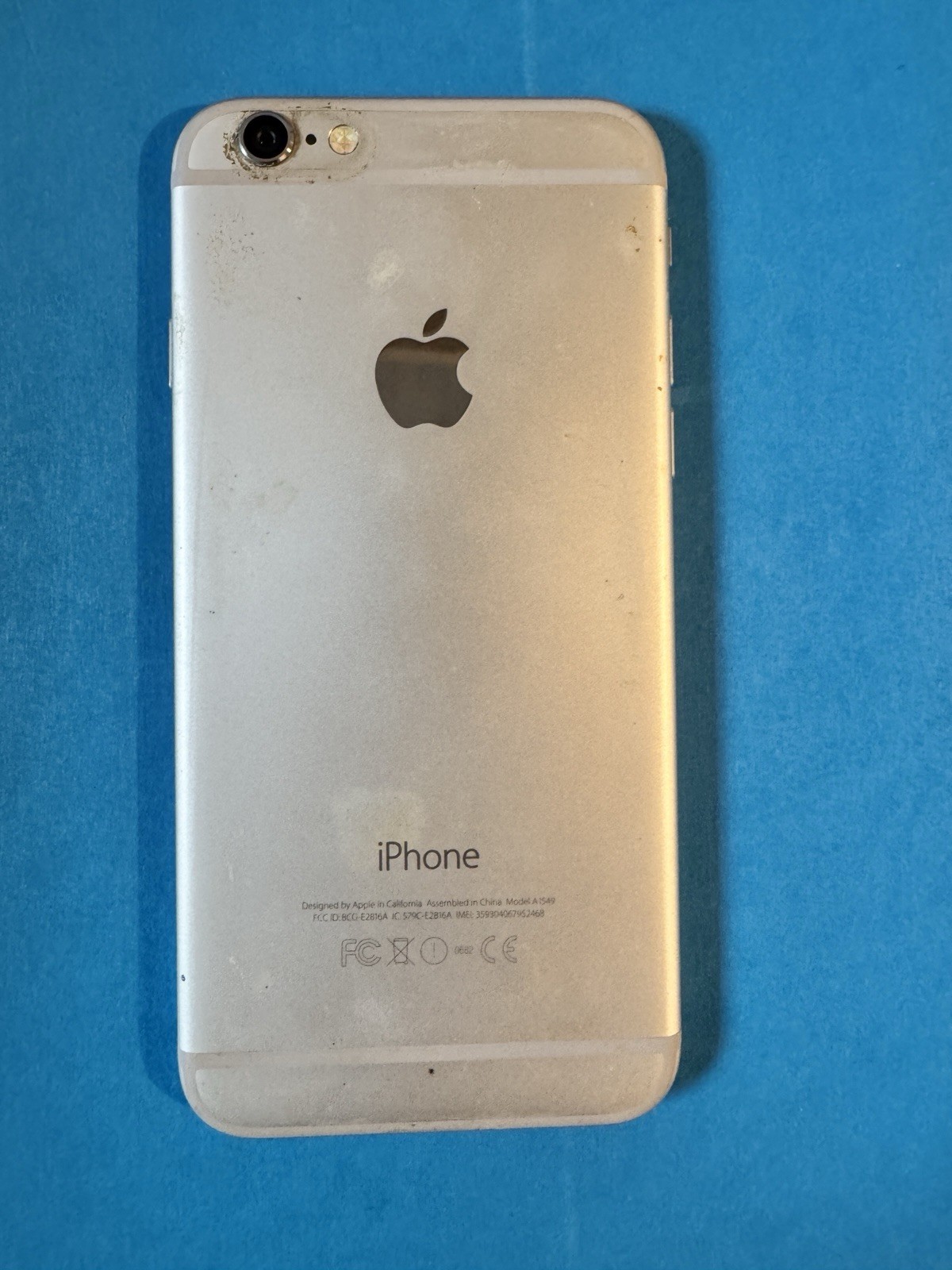 Apple iPhone 6 A1549 16GB Silver Unlocked iOS 8MP Bar Smartphone