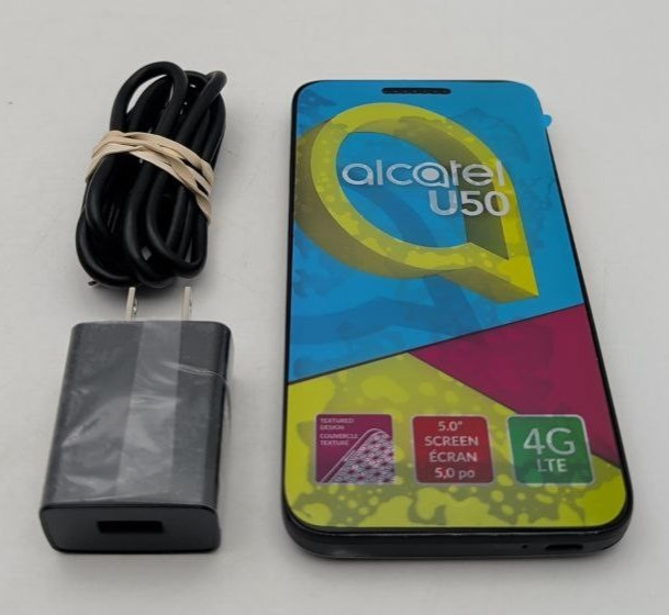 Alcatel U50 5044G 8GB Smartphone Android 5″ Unlocked GSM 4G LTE 5MP Black