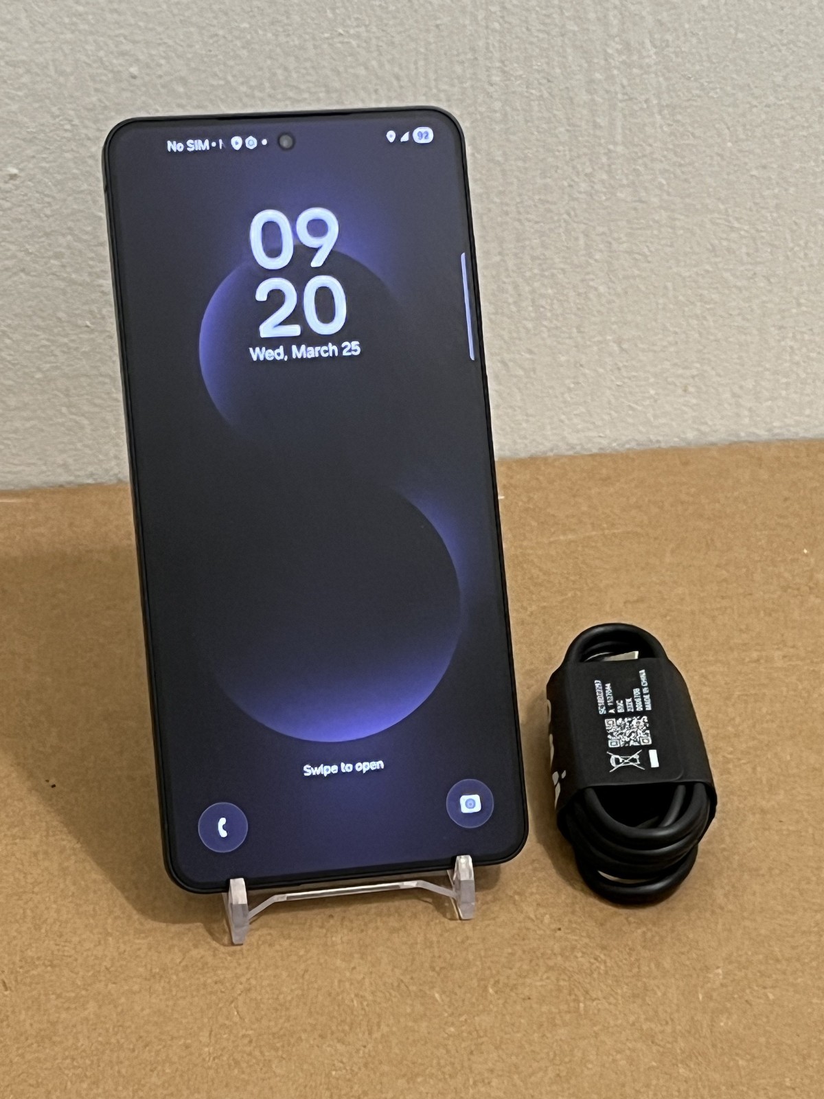 Samsung Galaxy S25 Edge SM-S937U – 256 GB – Titanium Jetblack (Unlocked) – GREAT