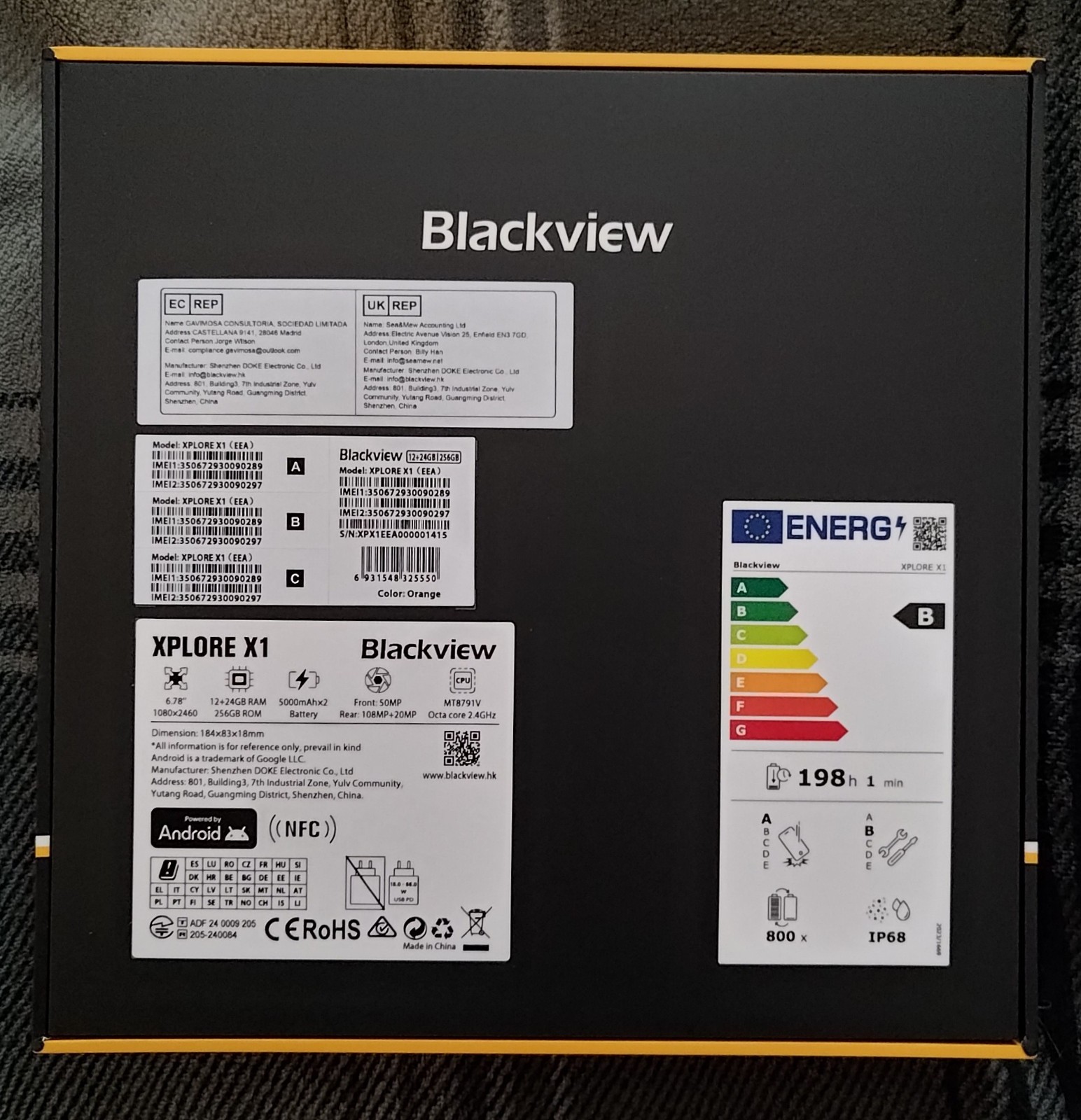 Blackview Xplore X1 Phone New Open Box