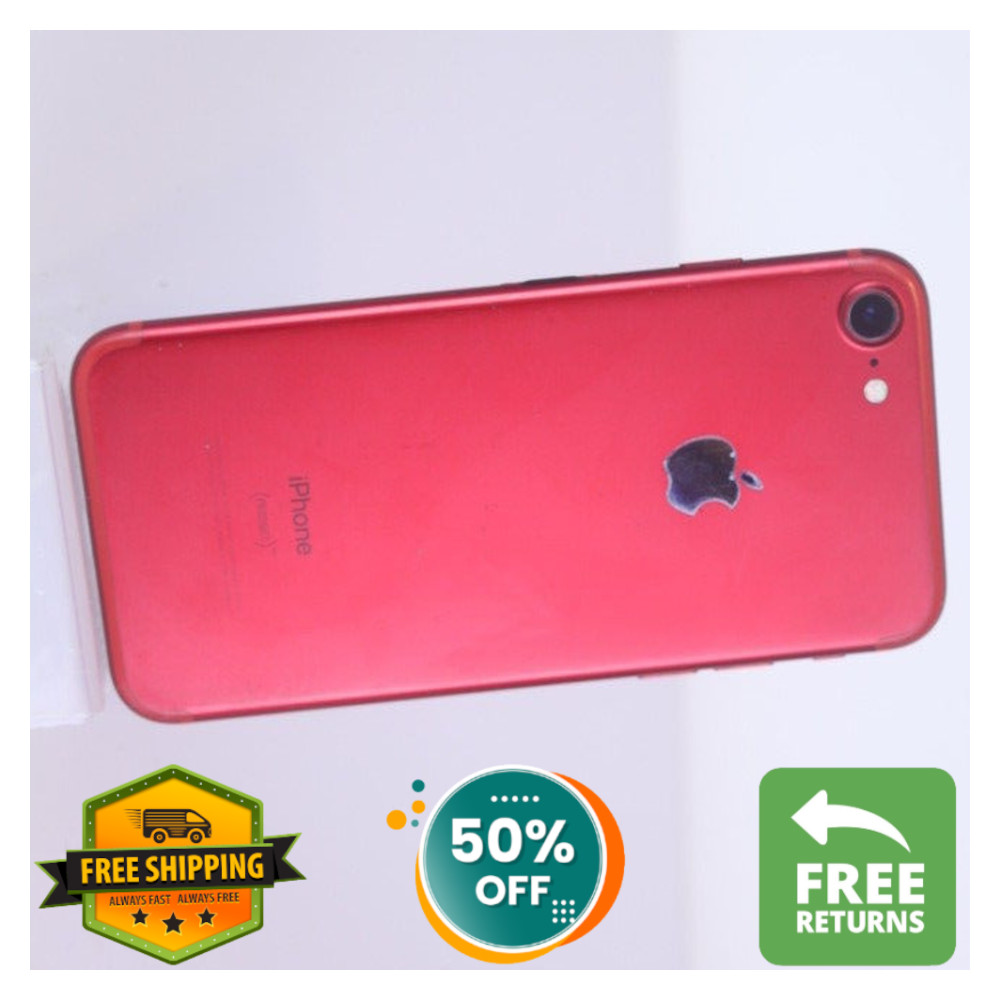 Apple iPhone 7 32GB 128GB -Red/Black- Unlocked Verizon Spectrum Free Shipping