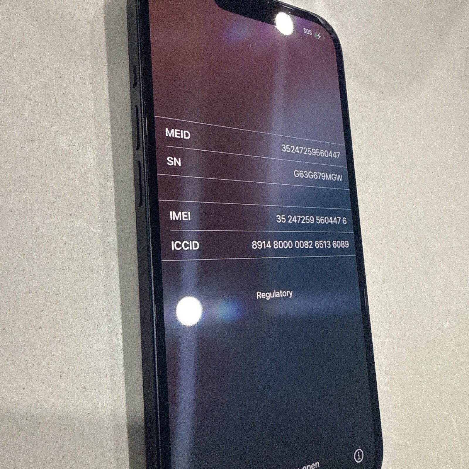 iPhone 12 64gb Black Minor Damage Locked