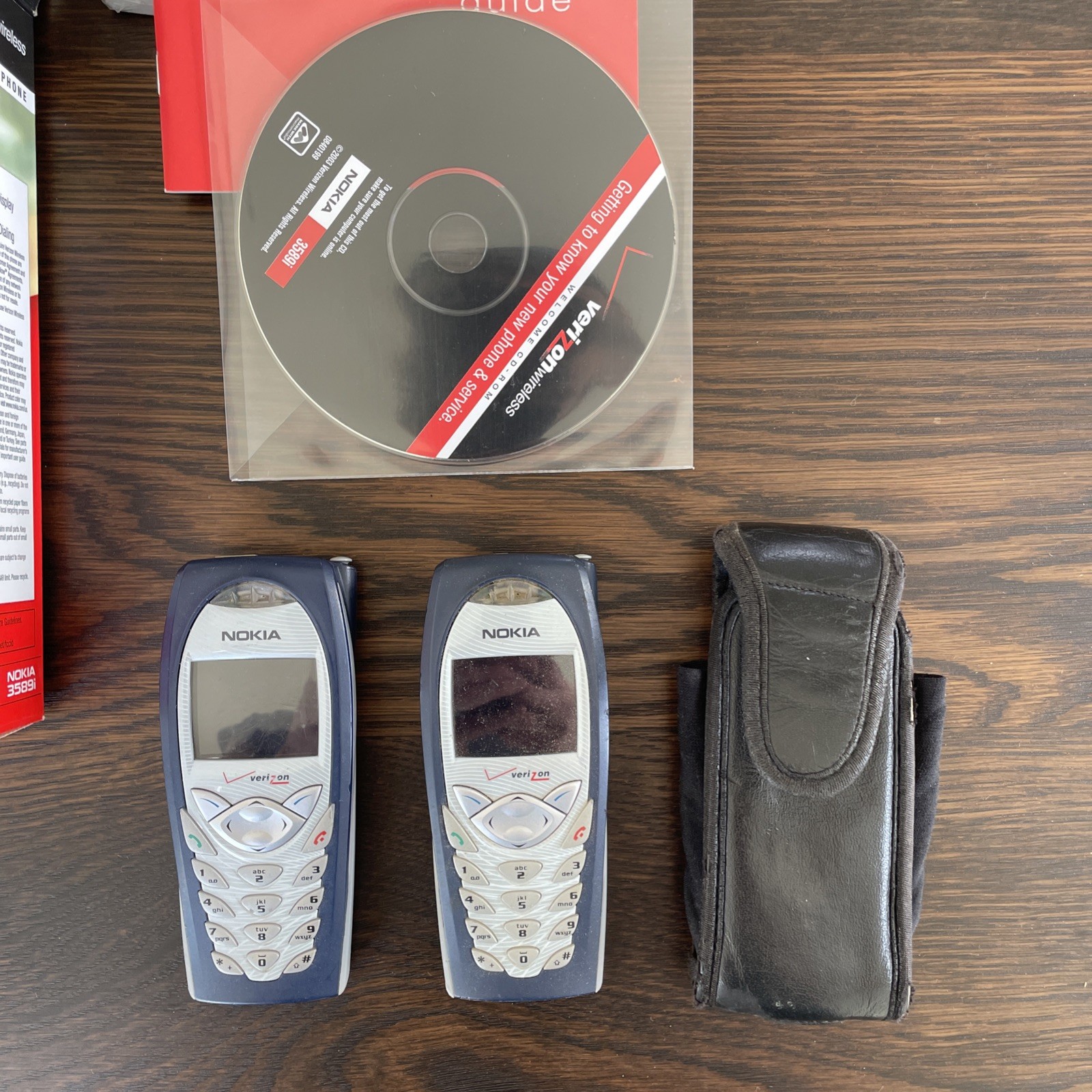 (2) Nokia 3589i CDMA – Box And User Manual, Accessories