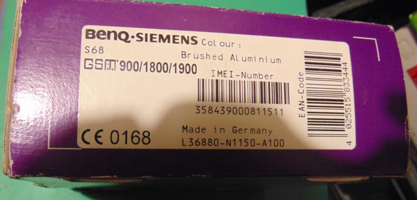 CELLPHONE – BENQ – SIEMENS S68 – WORKING + BOX, CD-MANUAL