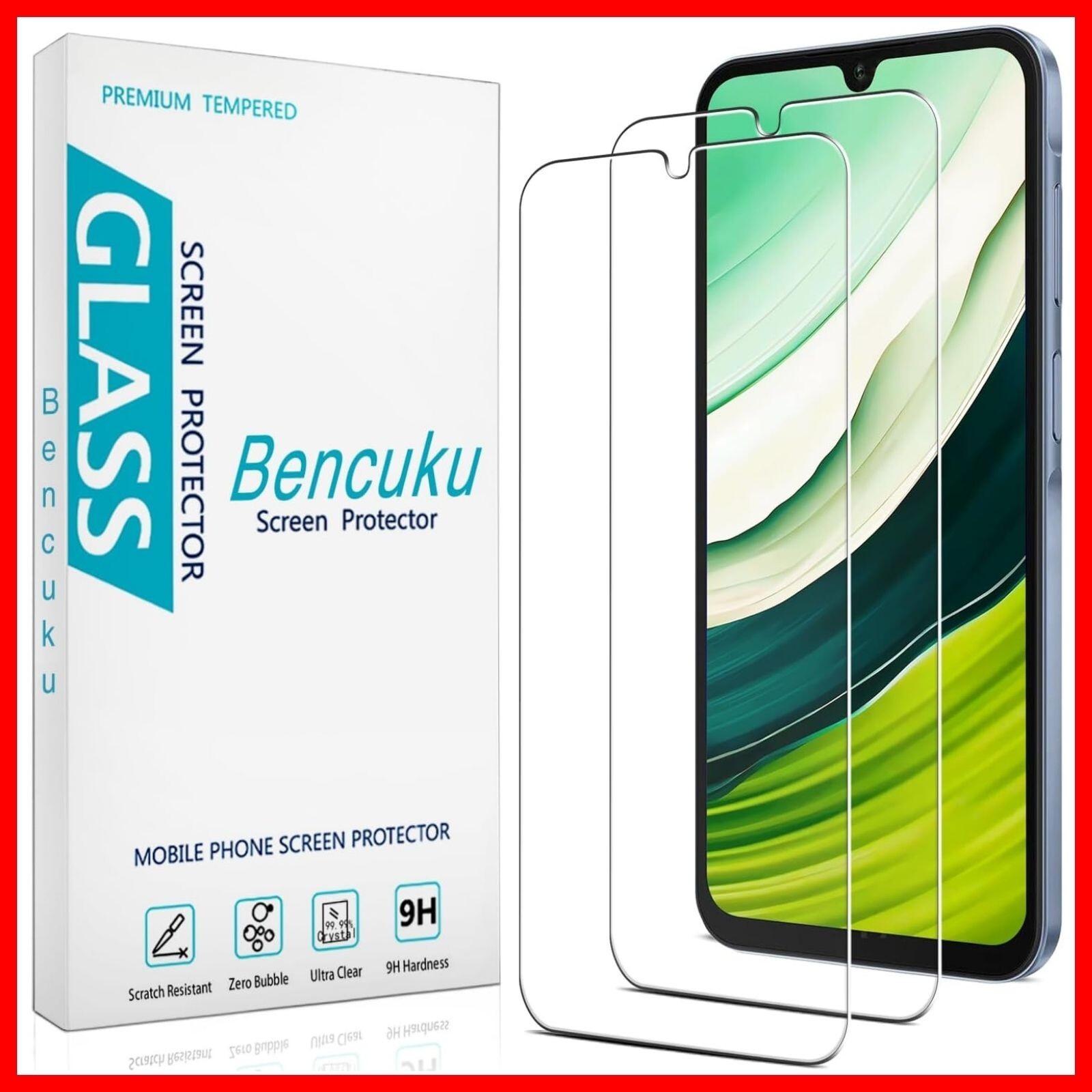 2 Pack Tempered Glass Screen Protector w/ Bubble Free For Samsung Galaxy A16 5G