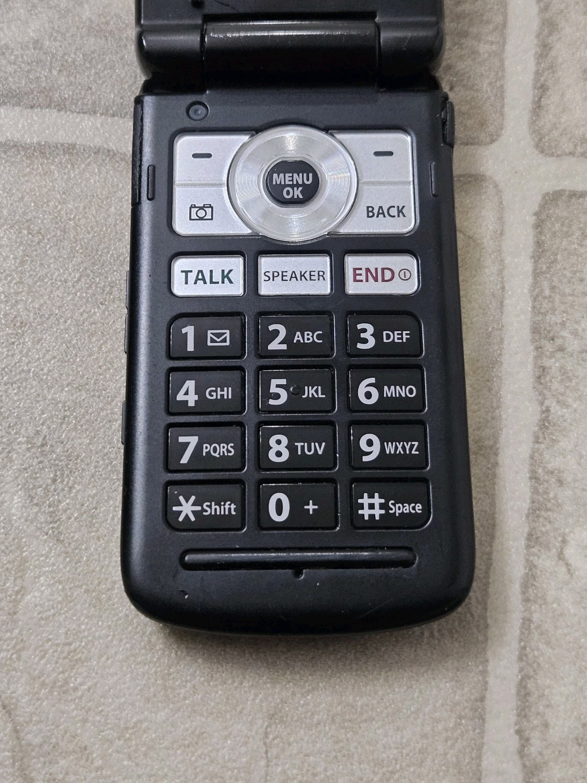 Sanyo Mirro SCP-3810 Onyx Black Sprint Rare Cellular Flip Phone