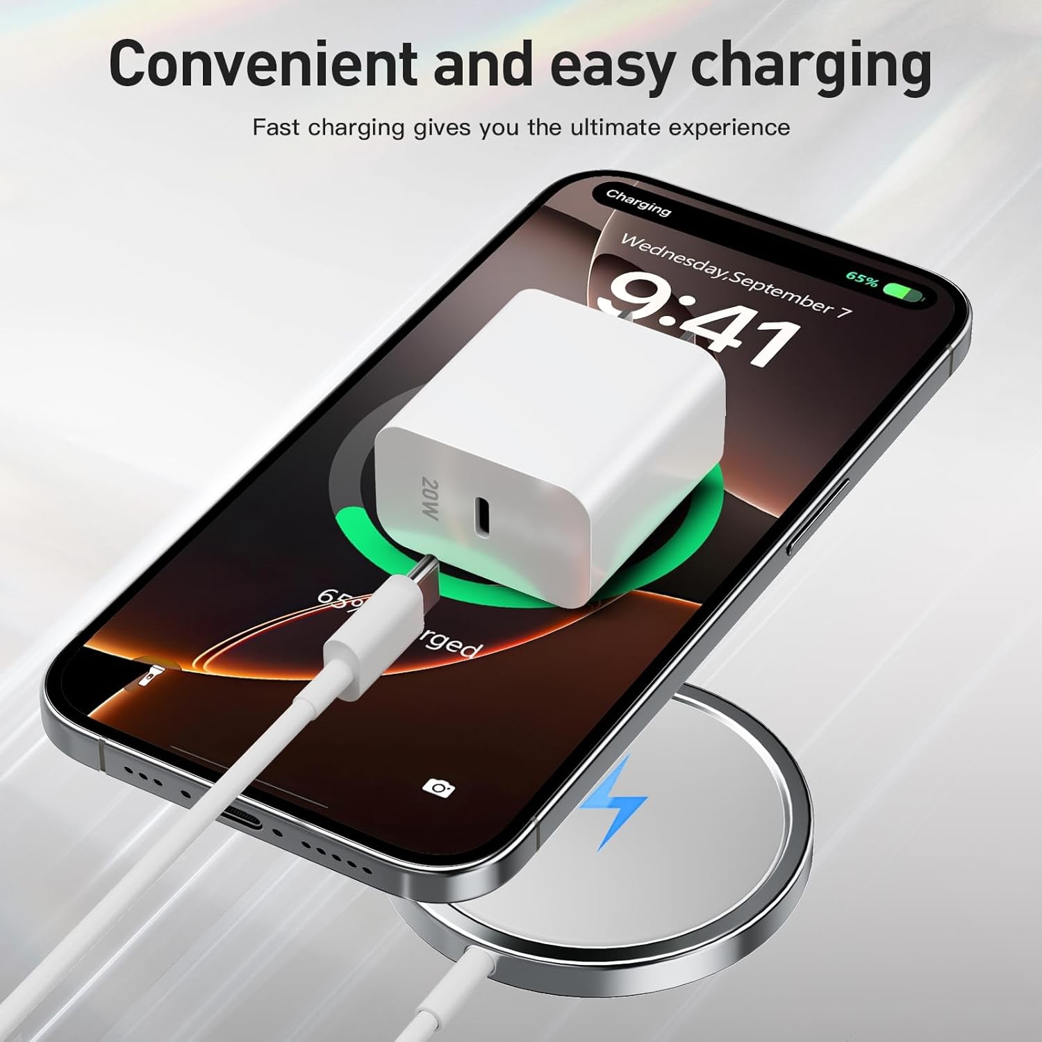 Magnetic Wireless Fast Charger Pad for iPhone 17/16 Pro Max/15 Pro Max