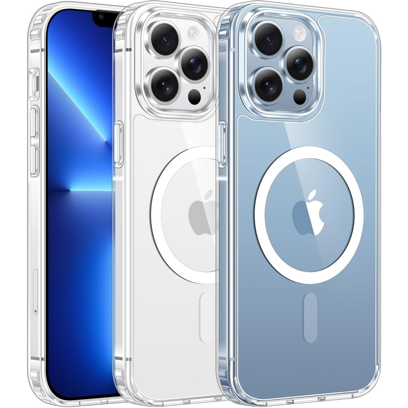 iPhone 13 Pro-Max Case: Clear Magnetic Phone Cases Slim Anti Yellowing Drop Prot