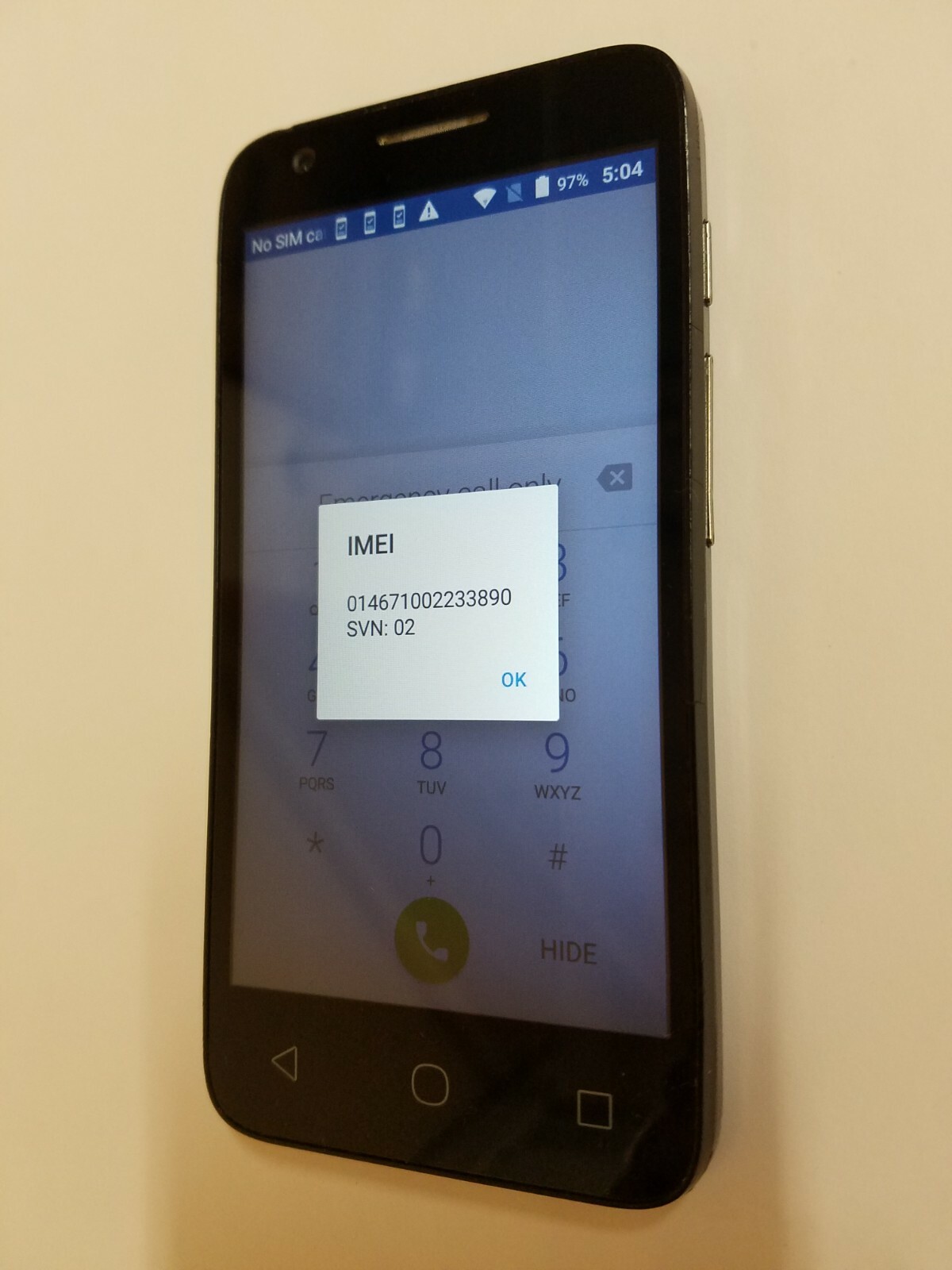 Cricket Wireless GSM Alcatel Streak One Touch 4060o Small Android Cell Phone