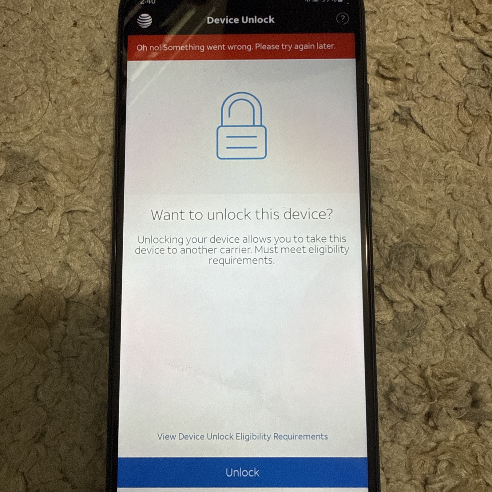Samsung Galaxy A03s SM-A037U 32 GB Cellphone AT&T