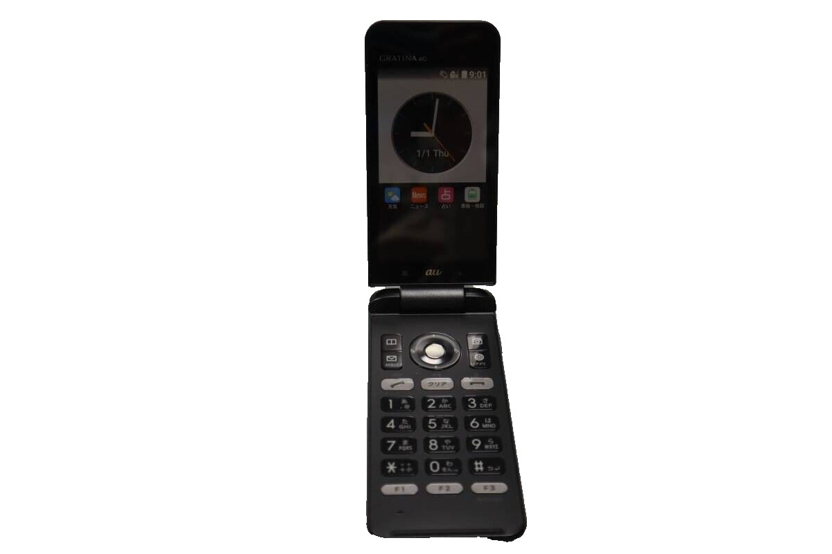 Kyocera KYF31 au GRATINA 4G Cell Phone for Japan black GP