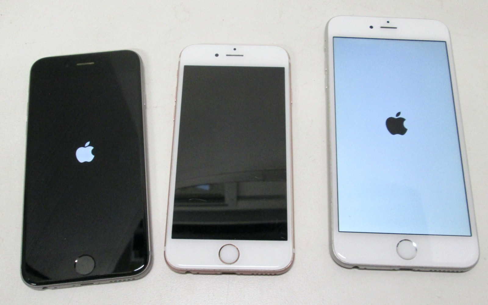 3 – Apple iPhone Sixes – 2 – 6S, 1 – 6 Plus – Parts Only