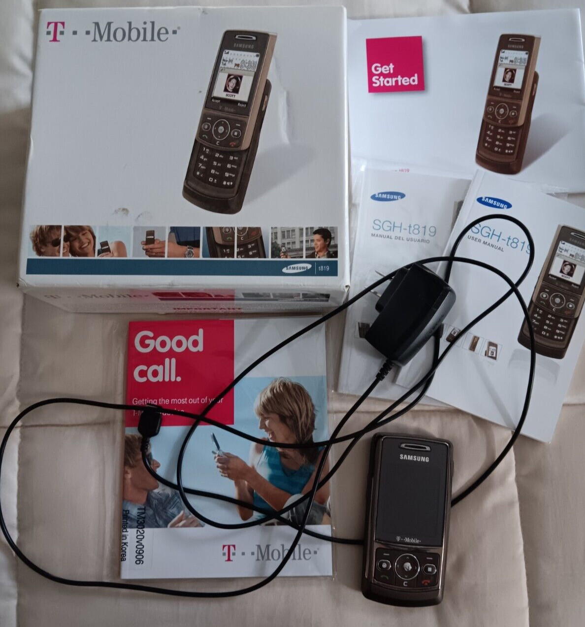 Samsung SGH-t819 (T-Mobile) Vintage Brown 1.3 MP Single-Sim Slider Cell Phone