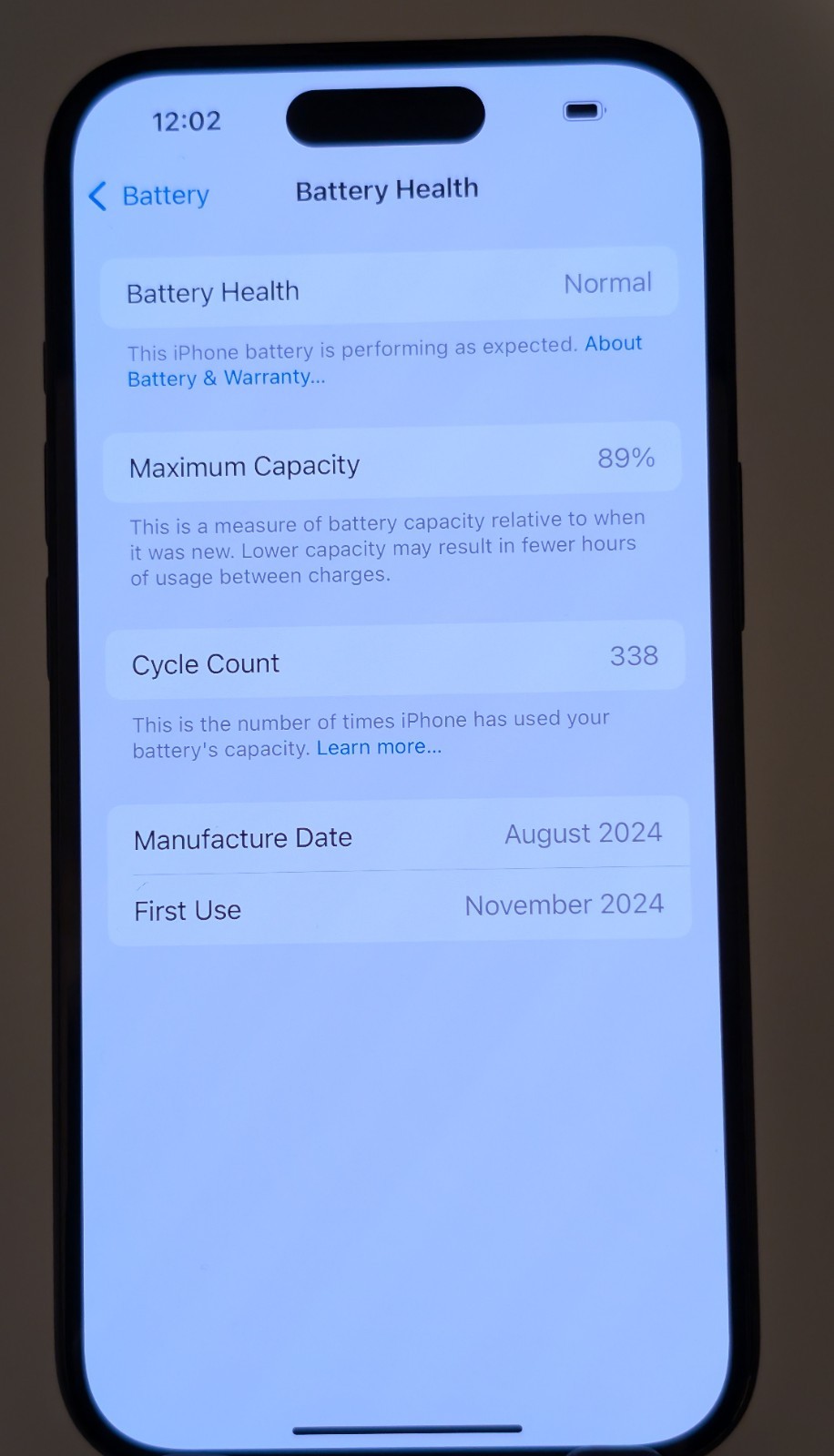 Apple iPhone 15 – 128 GB – Black (Metro) (Minor Scratching). ~570~