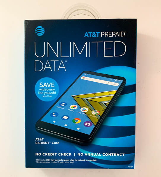 AT&T Radiant Core 16GB 4G GSM Unlocked Prepaid Smartphone – Gray