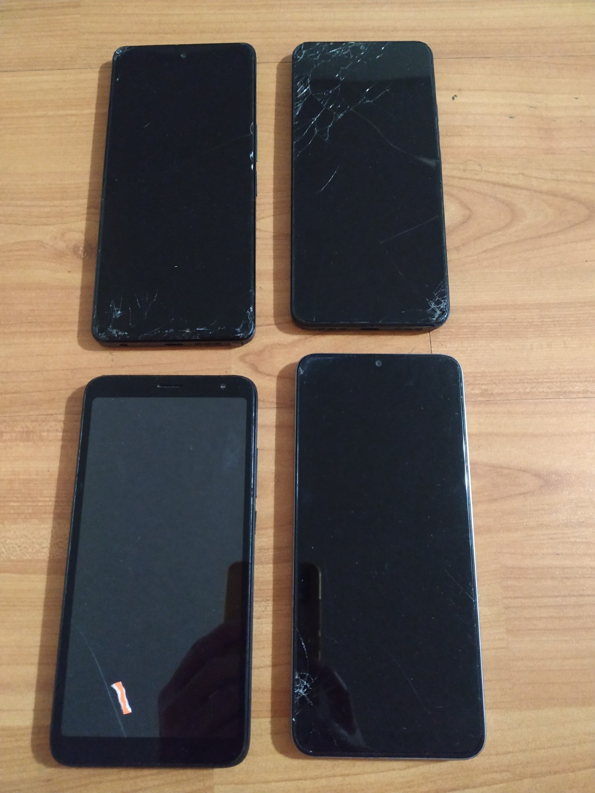 Lot of 4 Mixed model T-Mobile TCL Smartphone For part
