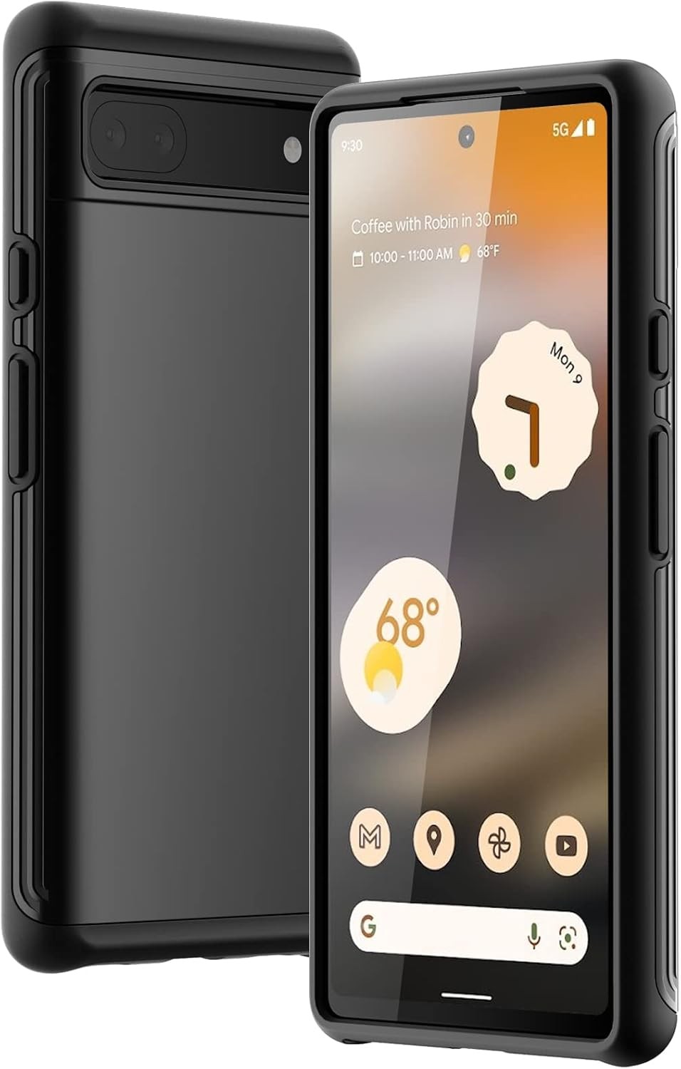 Case for Google Pixel 6a 6.1-Inch 2022, Shockproof Dual-Layer Protection Cover (