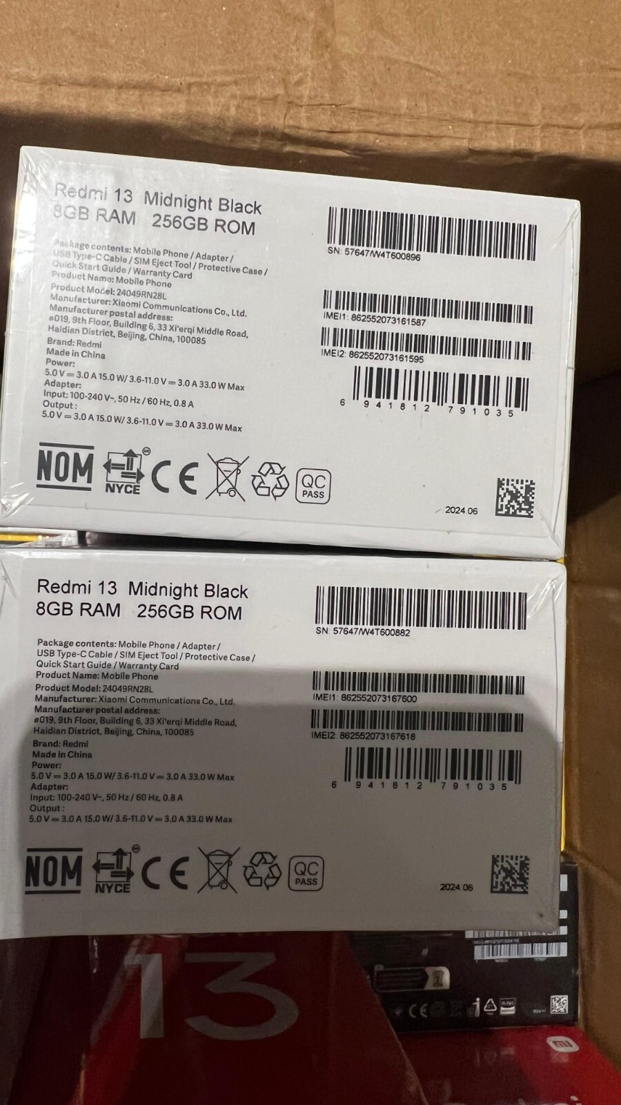 Xiaomi Redmi 13 4G LTE Midnight Black – 8GB RAM – 256GB ROM – Unlocked – NEW