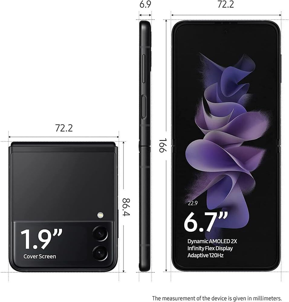Samsung Galaxy Z Flip 3 5G SM-F711U Factory Unlocked 128GB Smartphone OPEN BOX
