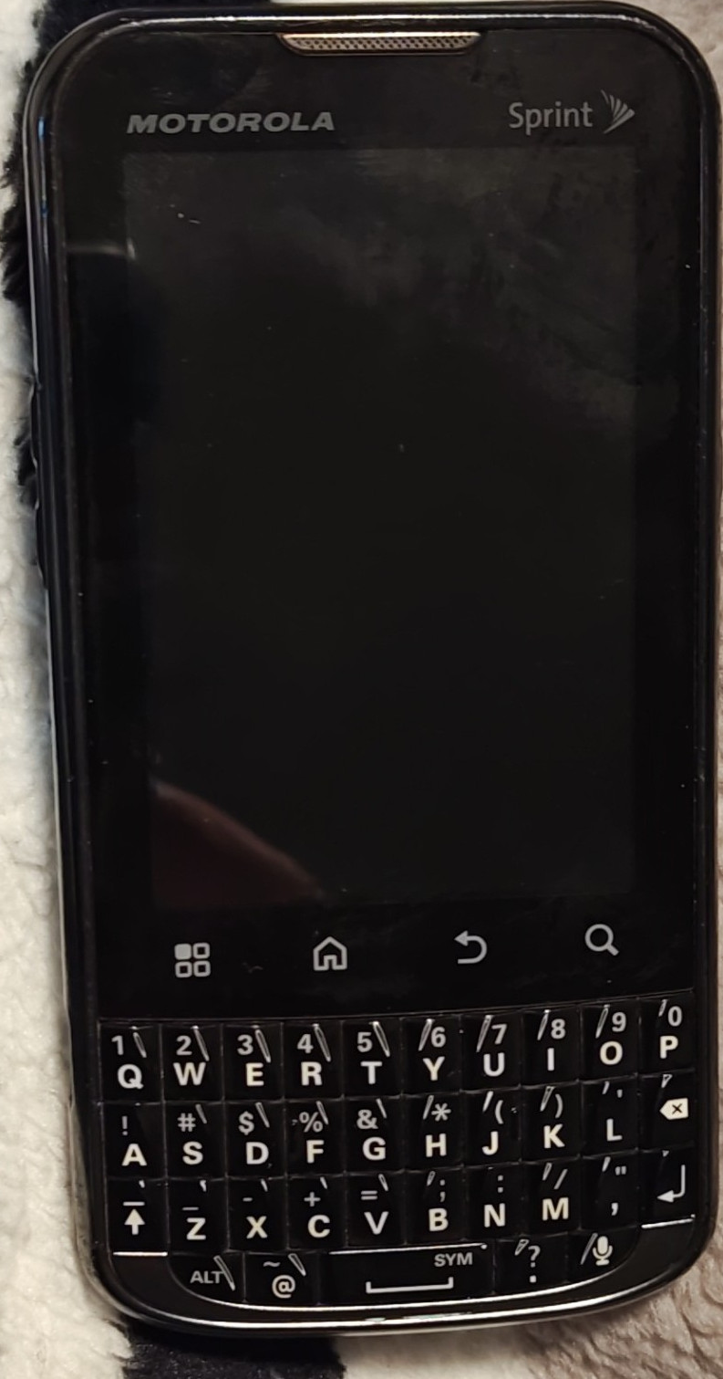 Motorola XPRT Sprint Black Bar CDMA QWERTY Smartphone 24MB 5.0MP