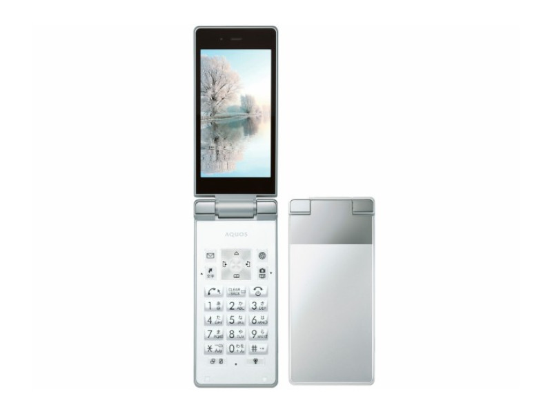 SHARP 501SH AQUOS KEITAI WHITE ANDROID FLIP PHONE 3.4In UNLOCKED JAPAN NEW