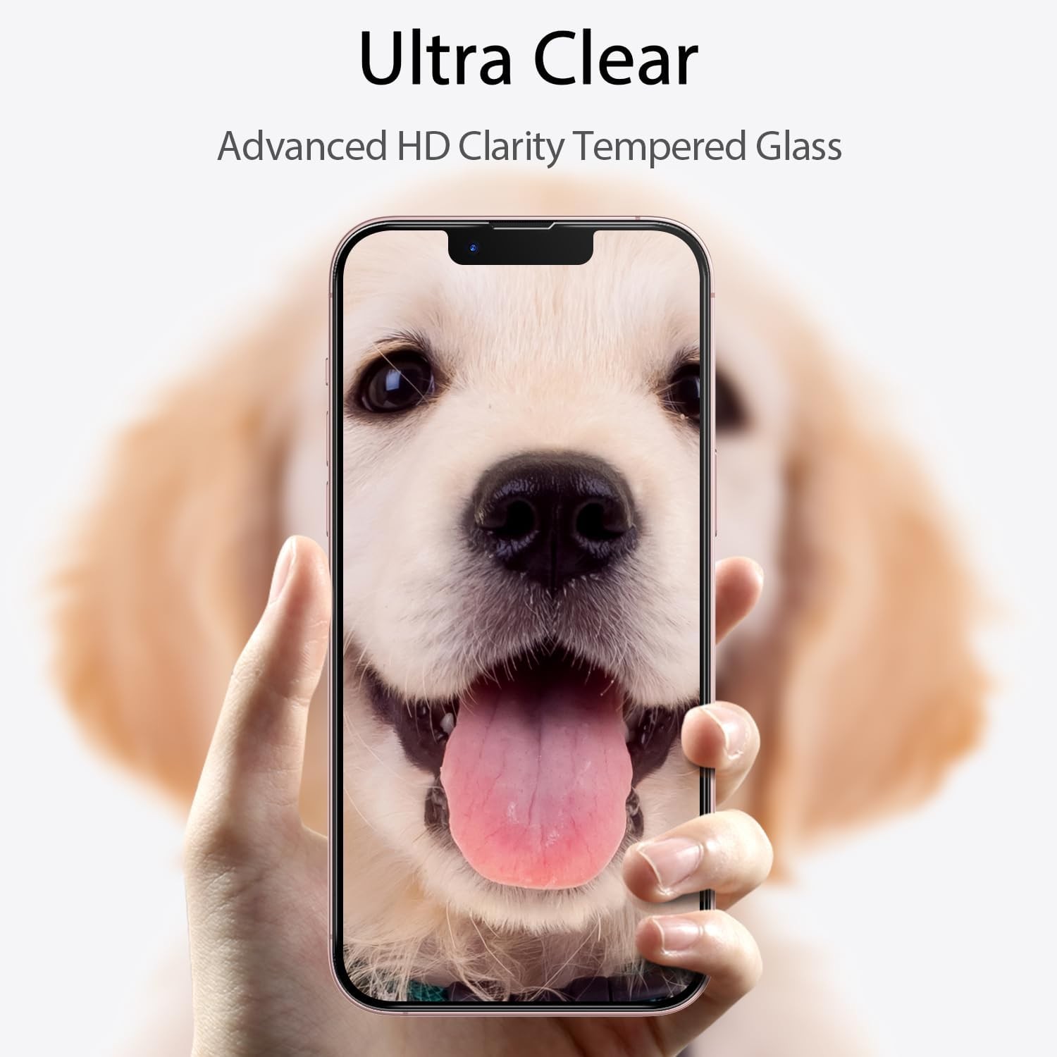 3PCS Screen Protector & Camera Lens Protector for iPhone 13 Tempered Glass Case