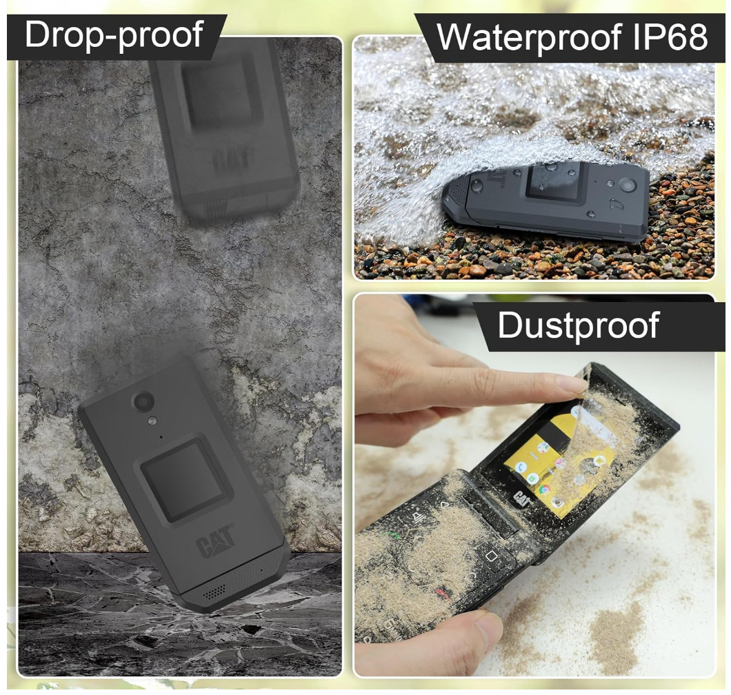 CAT S22 Flip 4G LTE 16GB Touchscreen IP68 Rugged Android T-Mobile GSM Unlocked