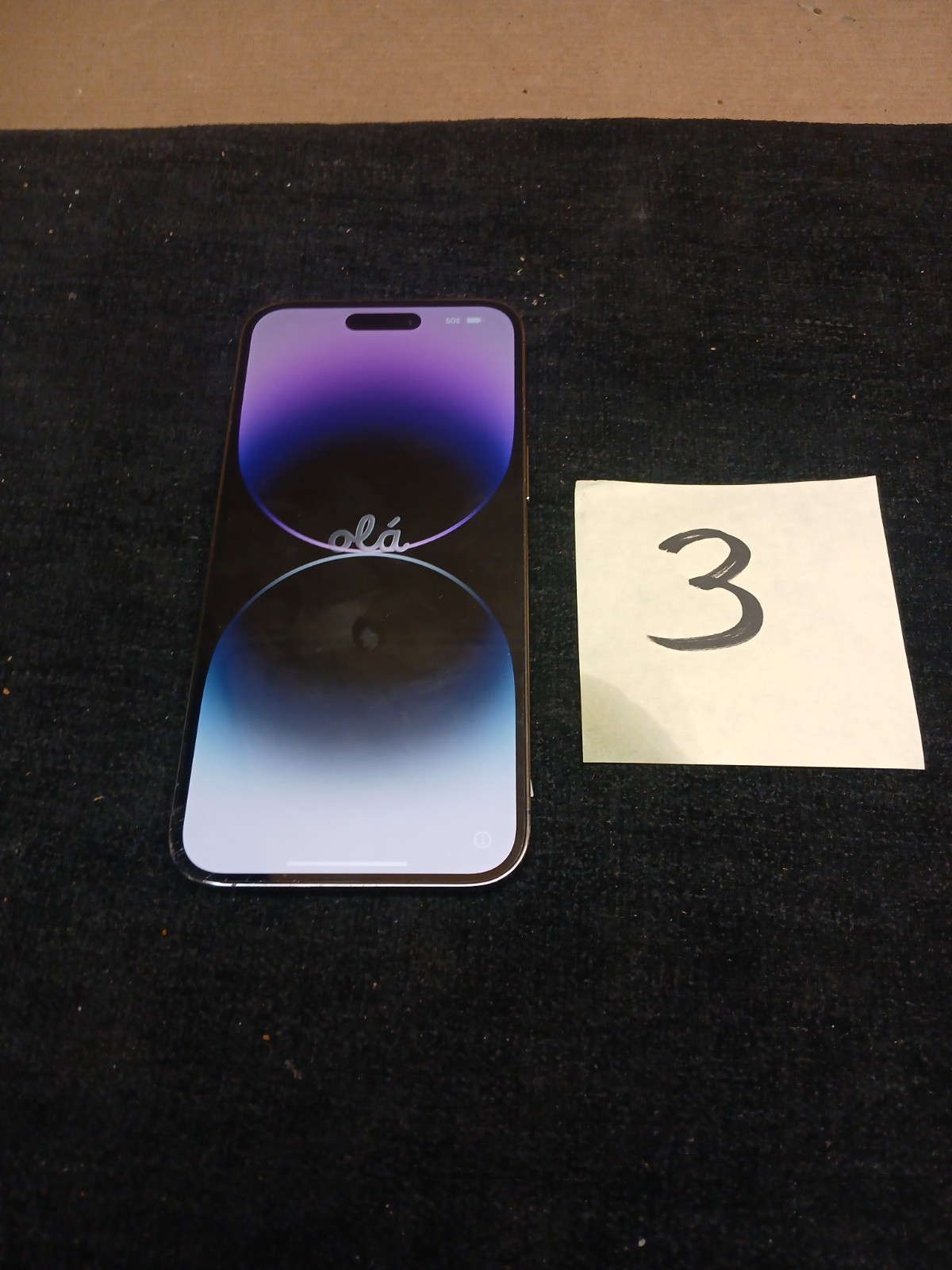 Apple iPhone 14 Pro Max 128GB Deep Purple ATT 89% 🔋 Cracked Back