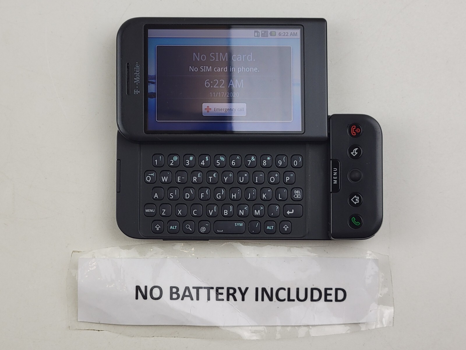 HTC Dream Google G1 (DREA100) 128MB – Black (T-Mobile) Smartphone – J6158
