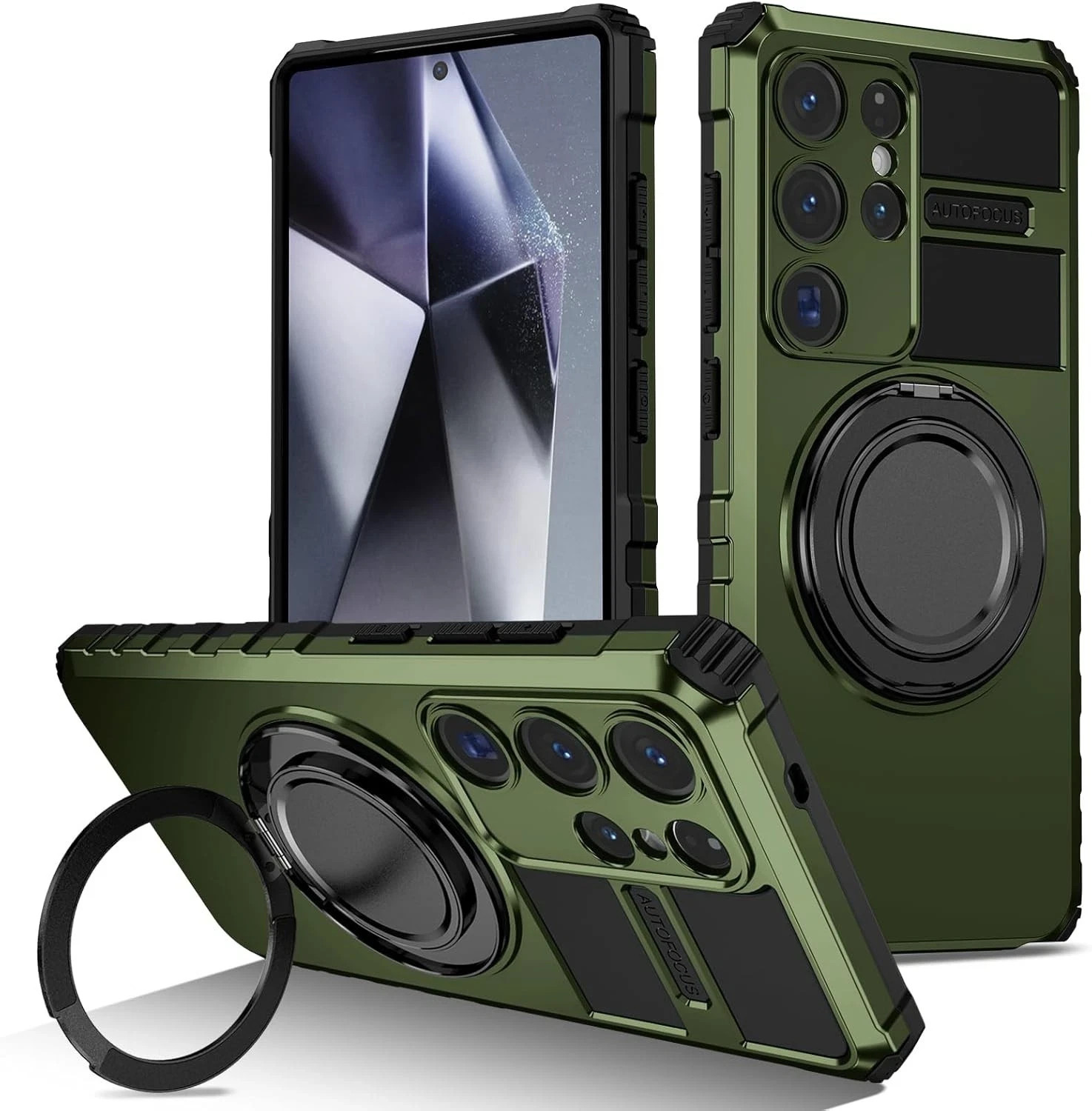 For Samsung Galaxy S25 Ultra Case,Military Grade with Stand,Magnetic Support
