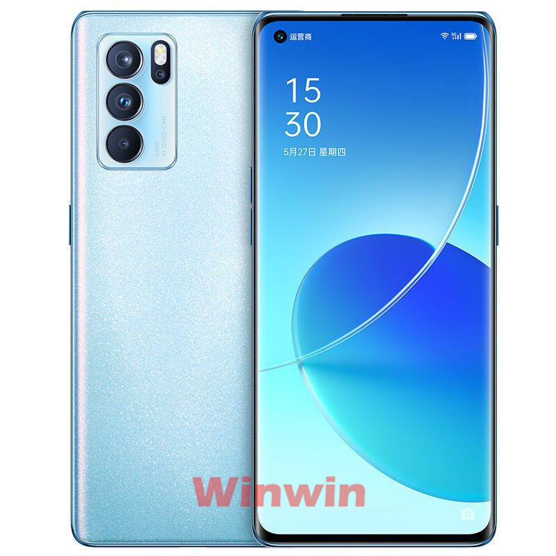 Original 5G Oppo Reno6 Pro 6.55” Cell Phone 64.0MP 5 Cameras Face ID Smartphone