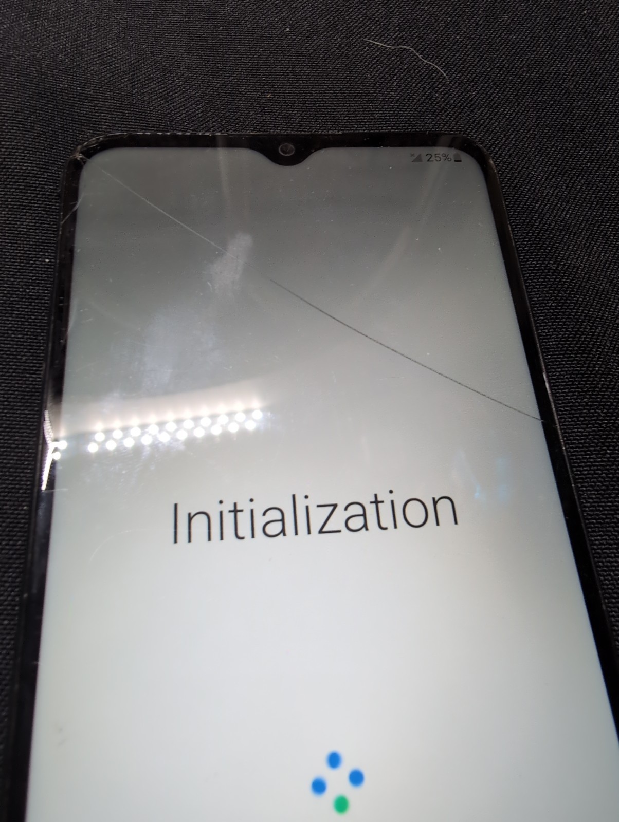 samsung Galaxy A02S Black smart Phone. For parts Only But Powers On