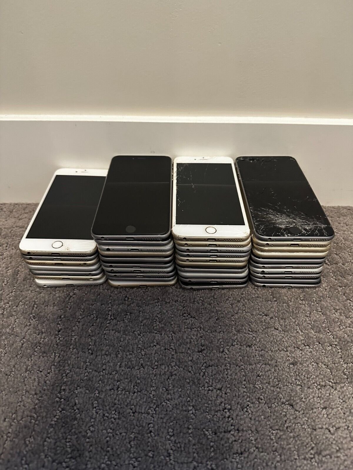 37x Lot Apple iPhone 6+ 6 Plus 16GB 64GB – Silver Mixed Carrier w/ Issues #4F