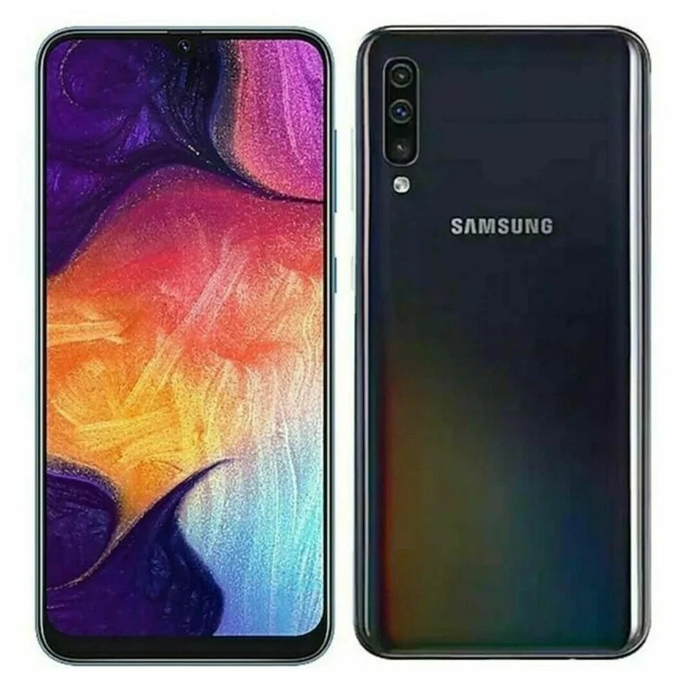 Samsung Galaxy A50 SM-A505U Unlocked 64GB Black A Medium Burn